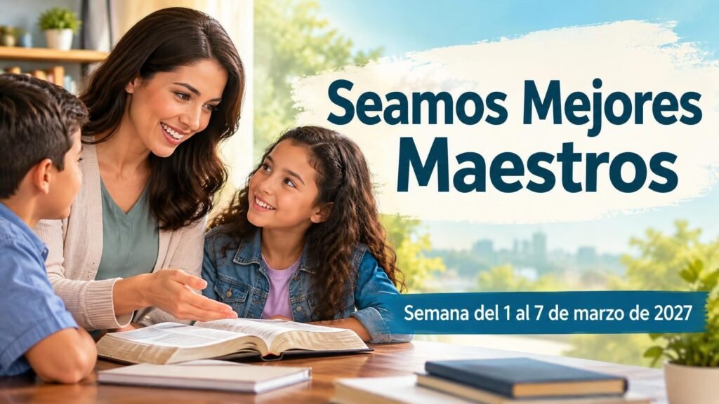 Seamos Mejores Maestros para la semana del 1 al 7 de marzo de 2027