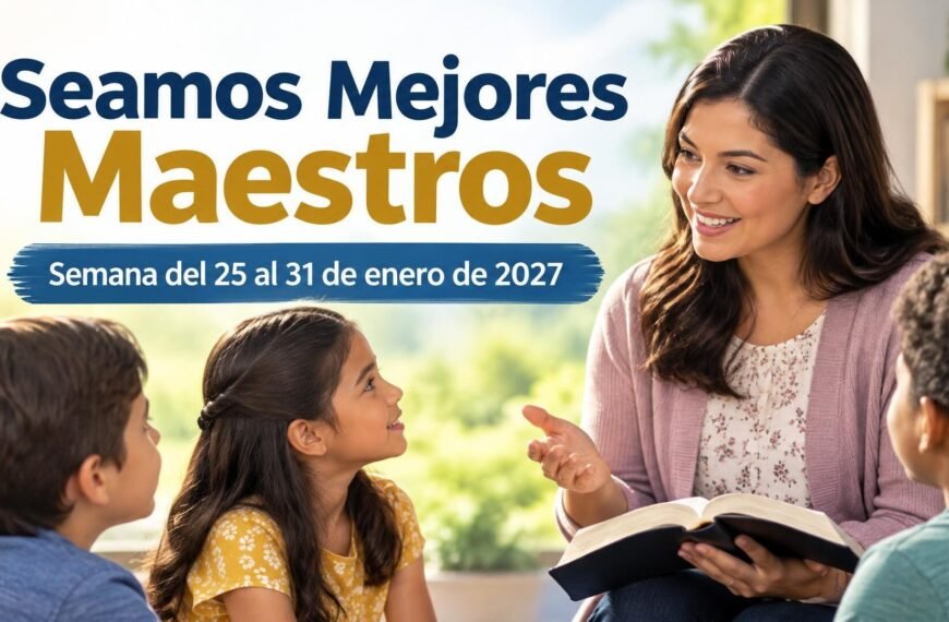 Seamos Mejores Maestros Seamos Mejores Maestros para la semana del 25 al 31 de enero de 2027