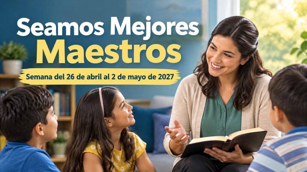 Seamos Mejores Maestros para la semana del 26 de abril al 2 de mayo de 2027