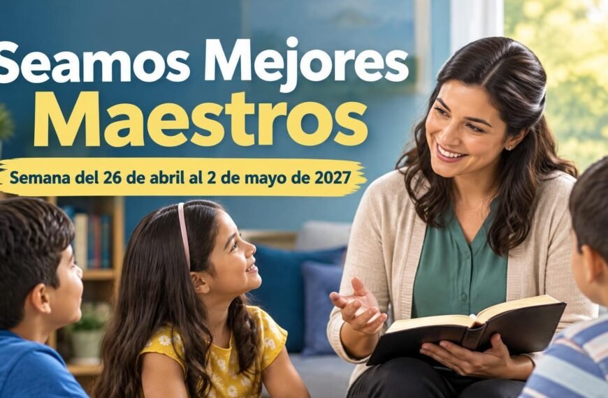 Seamos Mejores Maestros para la semana del 26 de abril al 2 de mayo de 2027