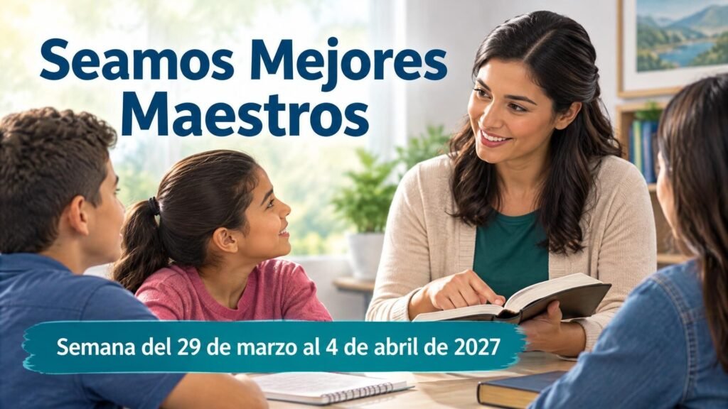 Seamos Mejores Maestros para la semana del 29 de marzo al 4 de abril de 2027 Seamos Mejores Maestros para la semana del 29 de marzo al 4 de abril de 2027