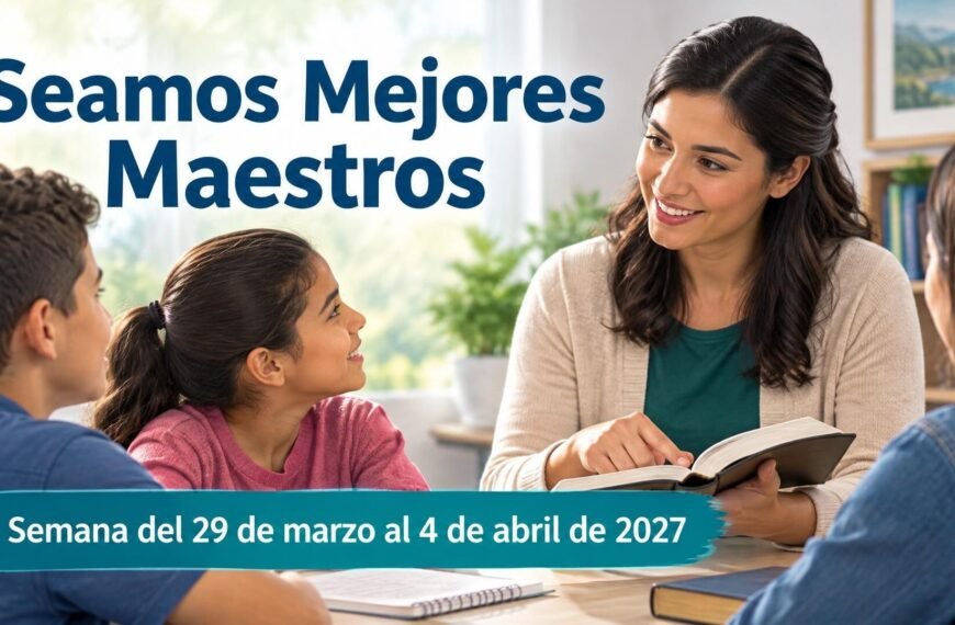 Seamos Mejores Maestros para la semana del 29 de marzo al 4 de abril de 2027
