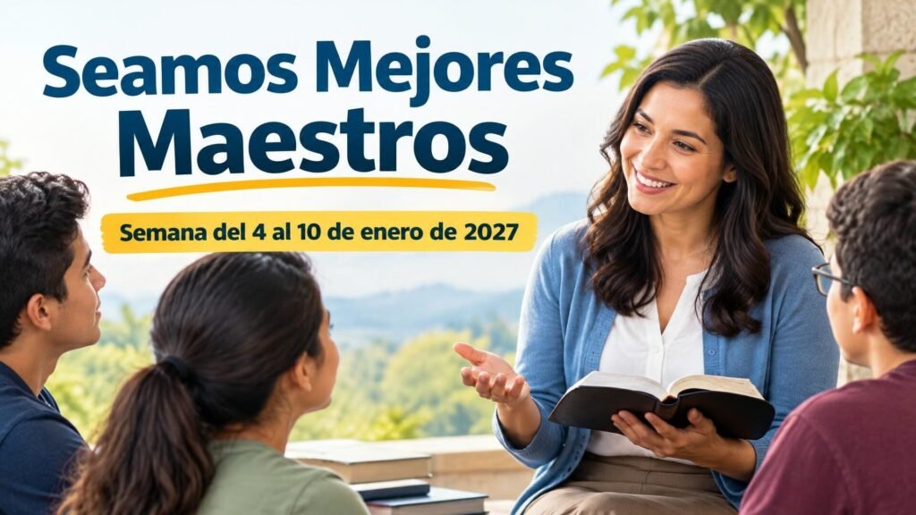 Seamos Mejores Maestros para la semana del 4 al 10 de enero de 2027