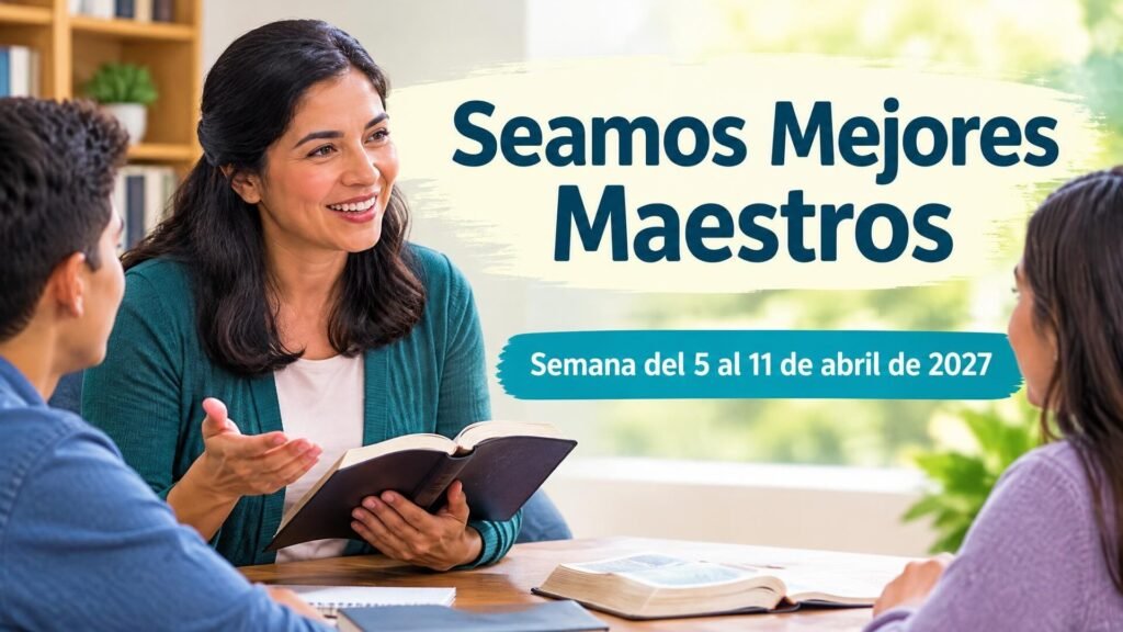 Seamos Mejores Maestros para la semana del 5 al 11 de abril de 2027