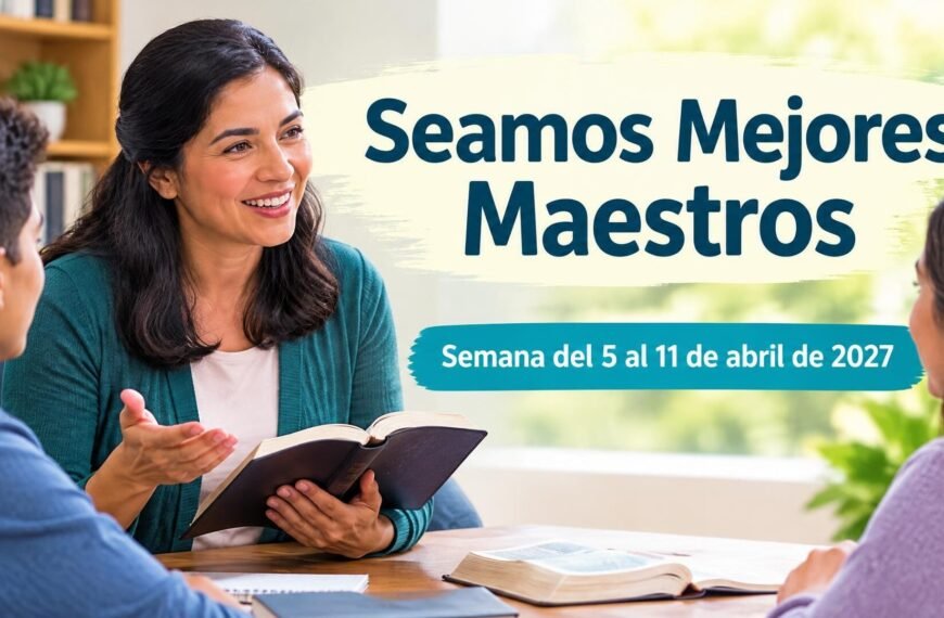 Seamos Mejores Maestros para la semana del 5 al 11 de abril de 2027