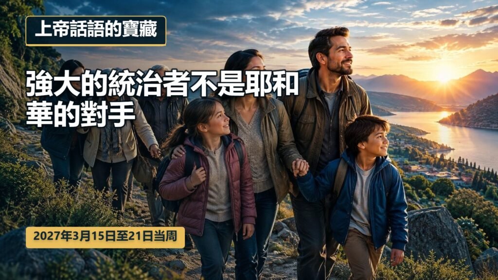 2027年3月15日至21日上帝話語的寶藏 2027年3月15日至21日上帝話語的寶藏
