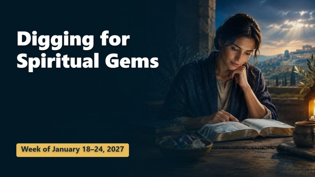 Spiritual Gems for the week of January 18-24, 2027 Spiritual Gems for the week of January 18-24, 2027