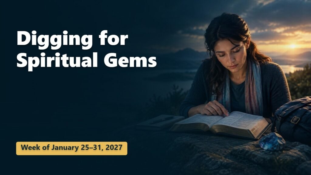 Spiritual Gems for the Week of January 25-31, 2027