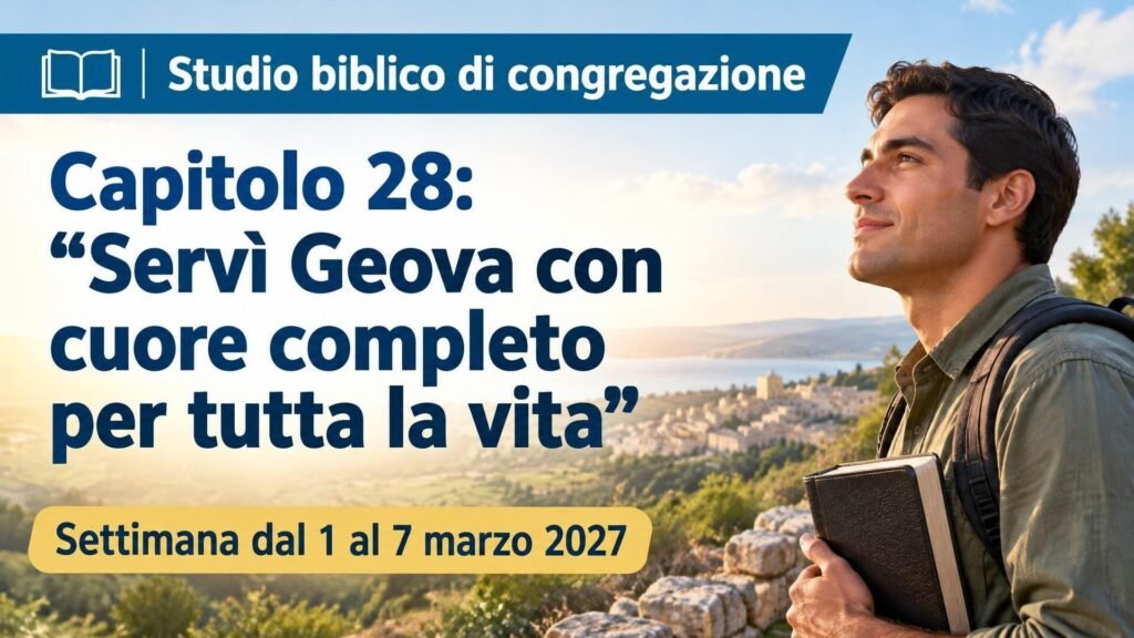 Studio biblico di congregazione per la settimana dal 1º al 7 marzo 2027
