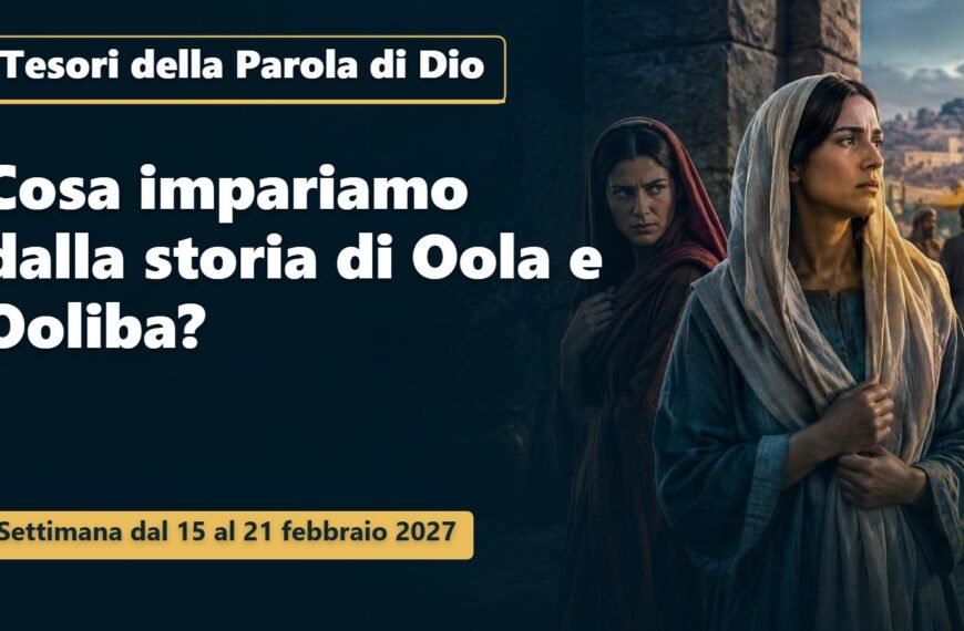 Tesori della Parola di Dio per la settimana dal 15 al 21 febbraio 2027
