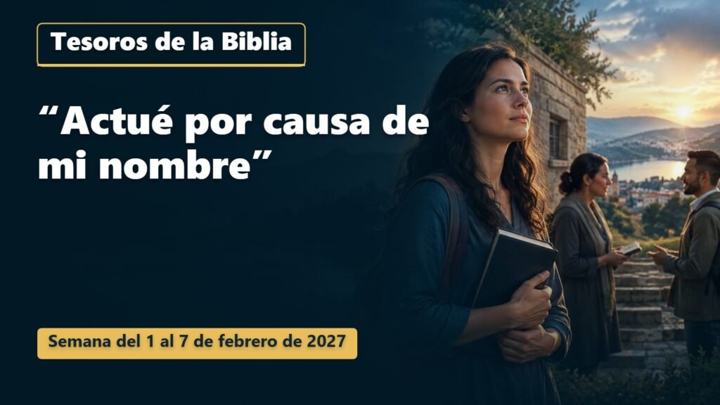 Tesoros de la Biblia para la semana del 1 al 7 de febrero de 2027 Tesoros de la Biblia para la semana del 1 al 7 de febrero de 2027