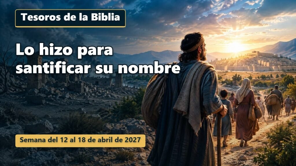 Tesoros de la Biblia para la semana del 12 al 18 de abril de 2027
