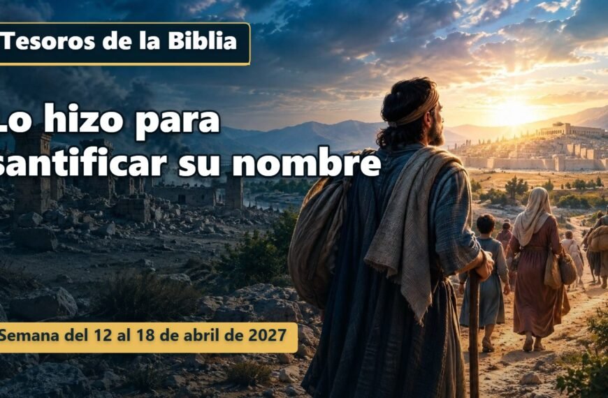 Tesoros de la Biblia para la semana del 12 al 18 de abril de 2027