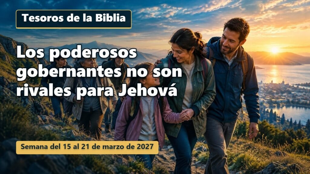 Tesoros de la Biblia para la semana del 15 al 21 de marzo de 2027