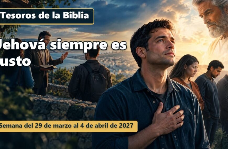 Tesoros de la Biblia para la semana del 29 de marzo al 4 de abril de 2027