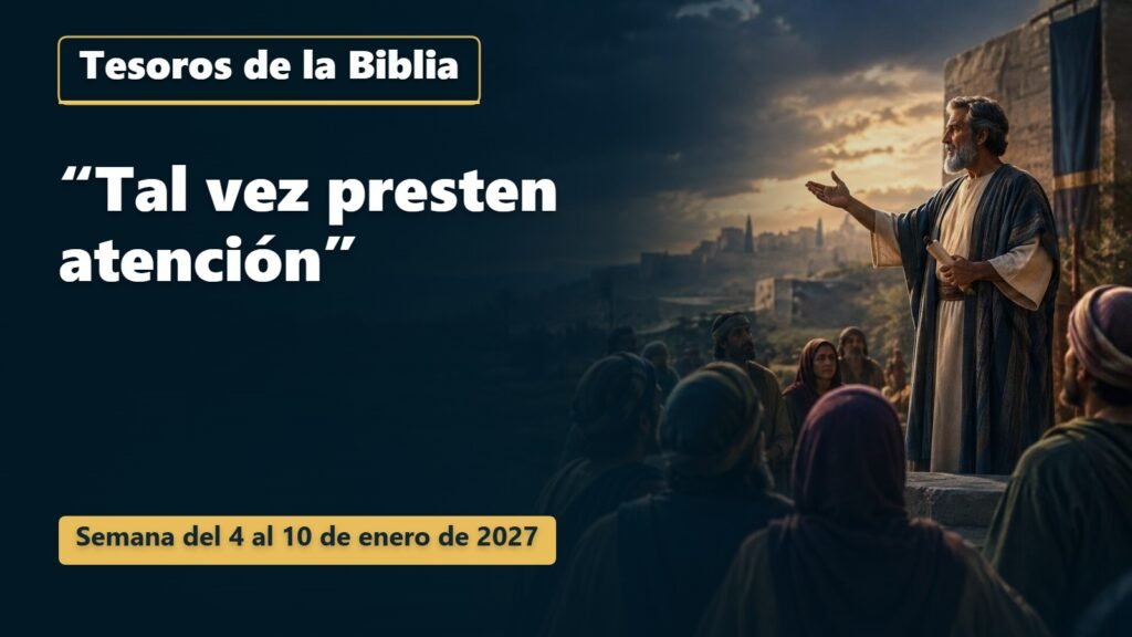 Tesoros de la Biblia para la semana del 4 al 10 de enero de 2027