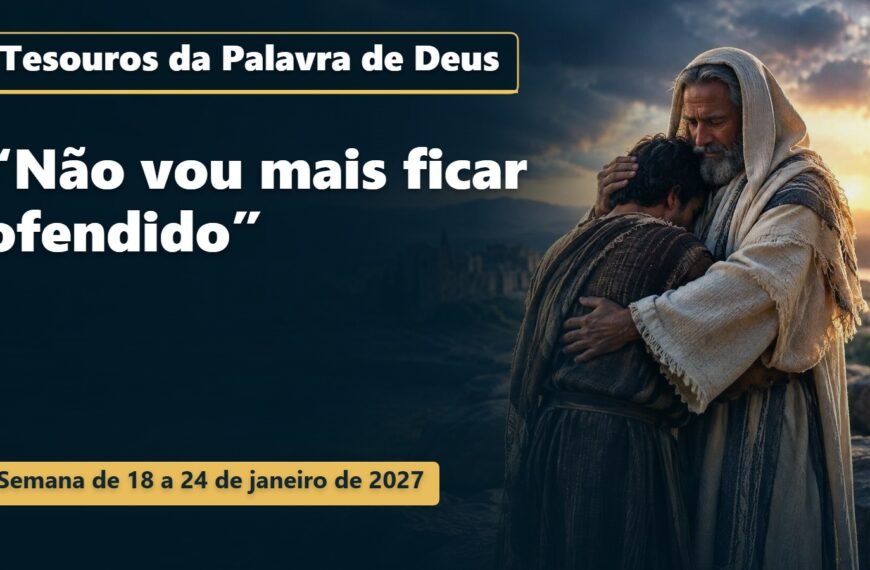 Tesouros da Palavra de Deus para a semana de 18 a 24 de janeiro de 2027