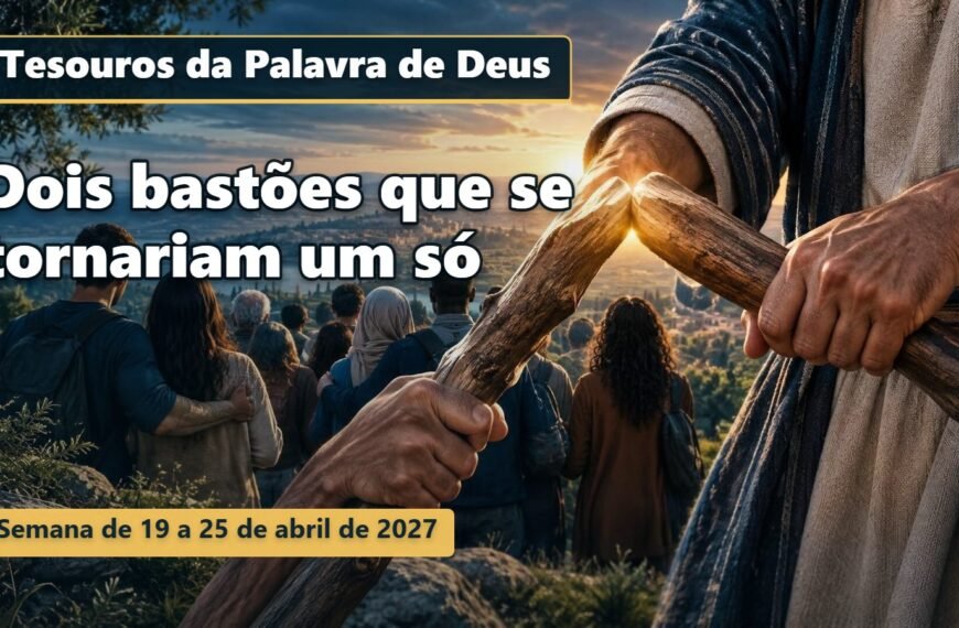 Comentários para a reunião TJ Tesouros da Palavra de Deus para a semana de 19 a 25 de abril de 2027