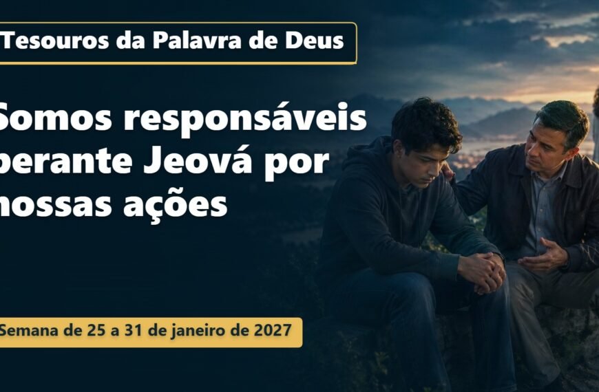 Tesouros da Palavra de Deus para a semana de 25 a 31 de janeiro de 2027