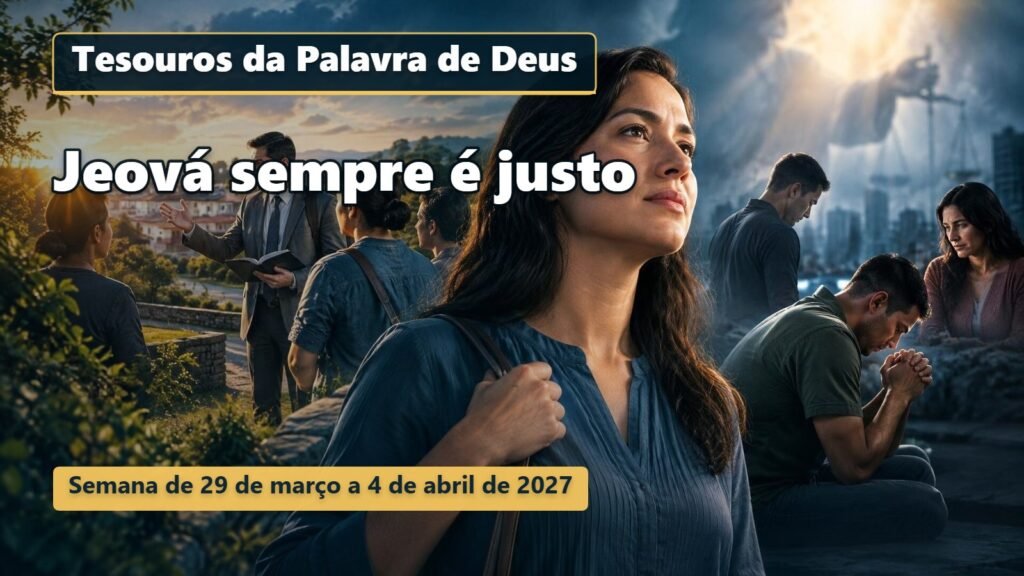 Tesouros da Palavra de Deus para a semana de 29 de março a 4 de abril de 2027
