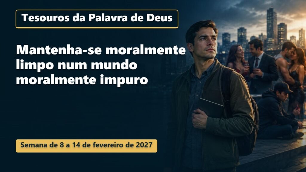 Tesouros da Palavra de Deus para a semana de 8 a 14 de fevereiro de 2027