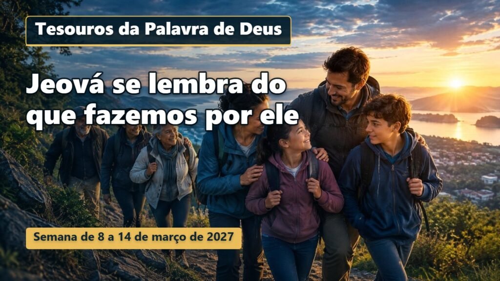 Tesouros da Palavra de Deus para a semana de 8 a 14 de março de 2027