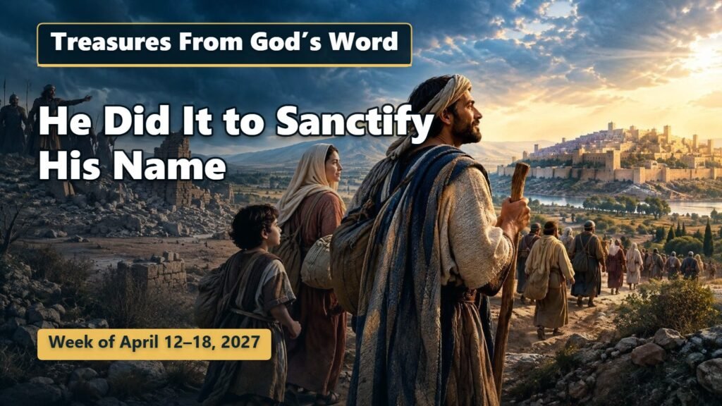 Treasures From God’s Word for the Week of April 12-18, 2027 Treasures From God’s Word for the Week of April 12-18, 2027