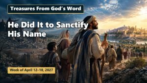 Treasures From God’s Word for the Week of April 12-18, 2027