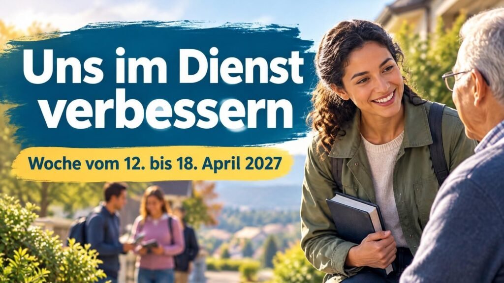 Uns im Dienst verbessern für die Woche vom 12. bis 18. April 2027