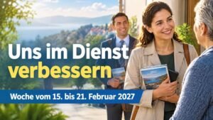 Uns im Dienst verbessern für die Woche vom 15. bis 21. Februar 2027