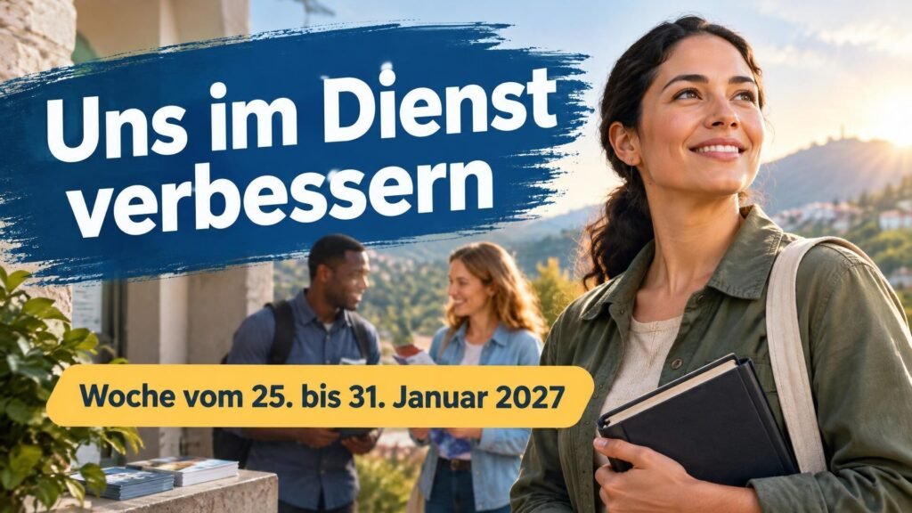Uns im Dienst verbessern für die Woche vom 25. bis 31. Januar 2027