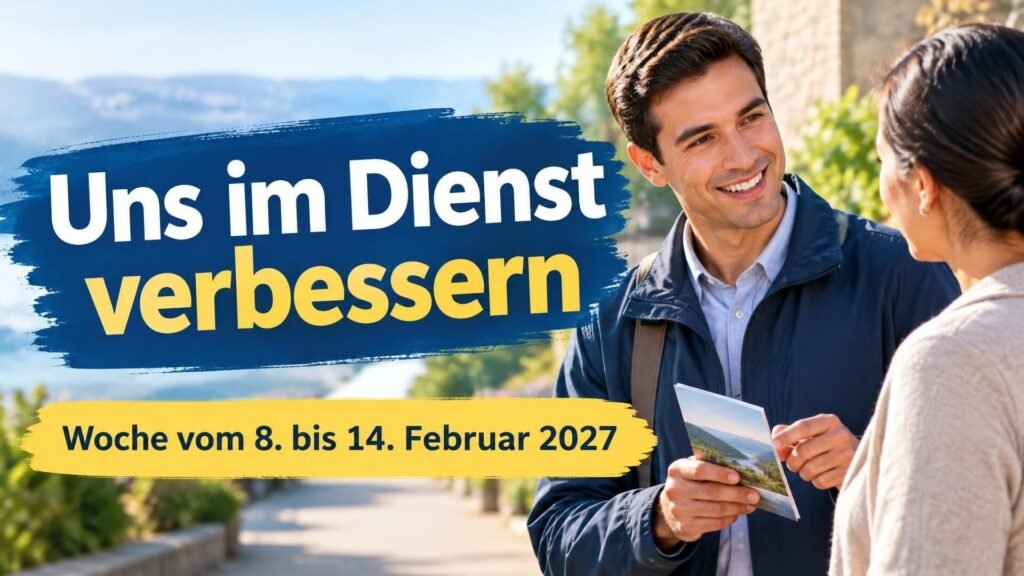 Uns im Dienst verbessern für die Woche vom 8. bis 14. Februar 2027