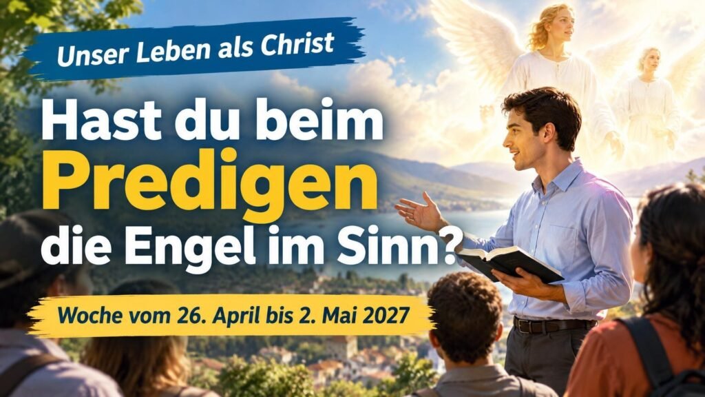 Unser Leben als Christ für die Woche vom 26. April bis 2. Mai 2027 Unser Leben als Christ für die Woche vom 26. April bis 2. Mai 2027