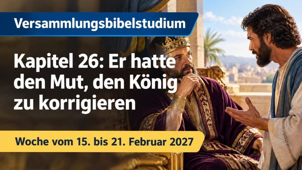 Versammlungsbibelstudium für die Woche vom 15. bis 21. Februar 2027