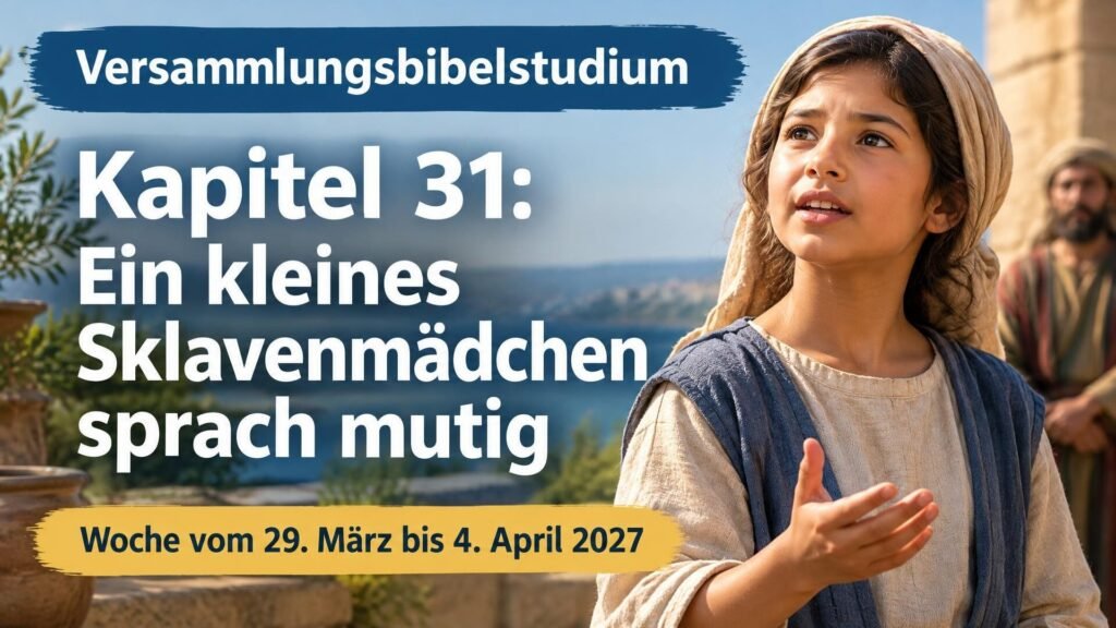 Versammlungsbibelstudium für die Woche vom 29. März bis 4. April 2027 Versammlungsbibelstudium für die Woche vom 29. März bis 4. April 2027