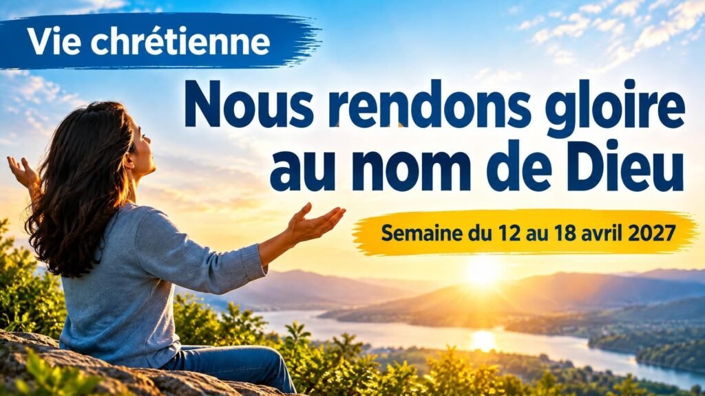 Vie chrétienne pour la semaine du 12 au 18 avril 2027 Vie chrétienne pour la semaine du 12 au 18 avril 2027
