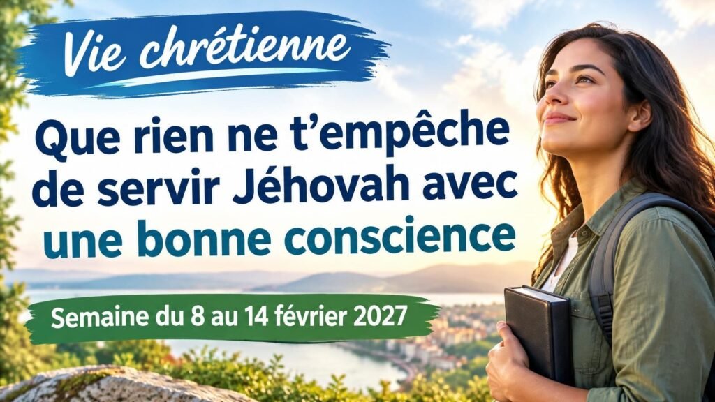 Vie chrétienne pour la semaine du 8 au 14 février 2027