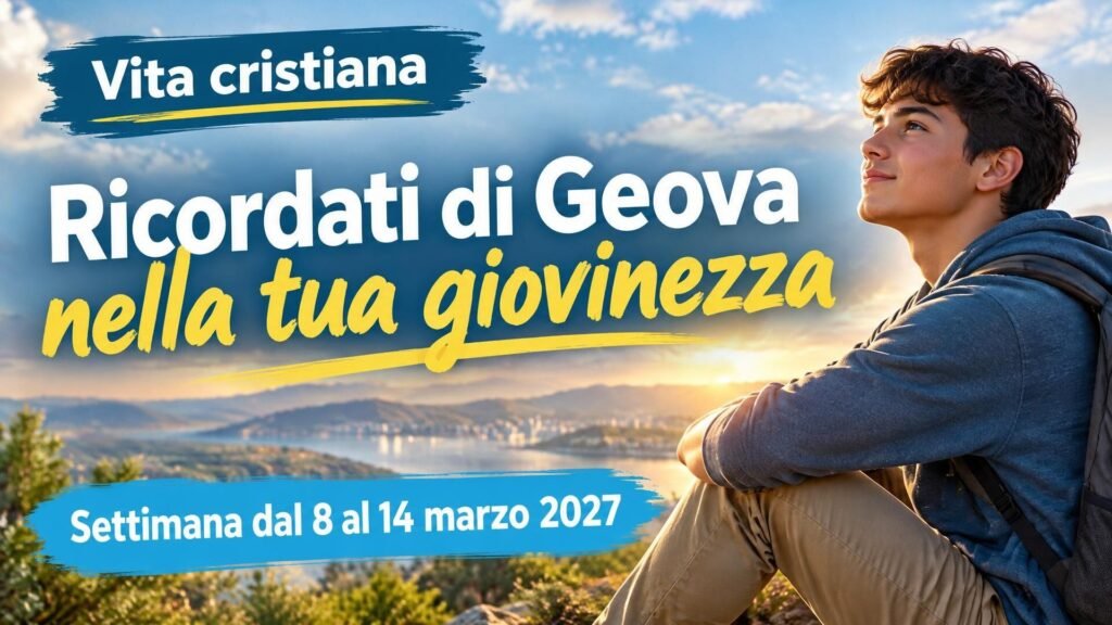 Vita cristiana per la settimana dall’8 al 14 marzo 2027