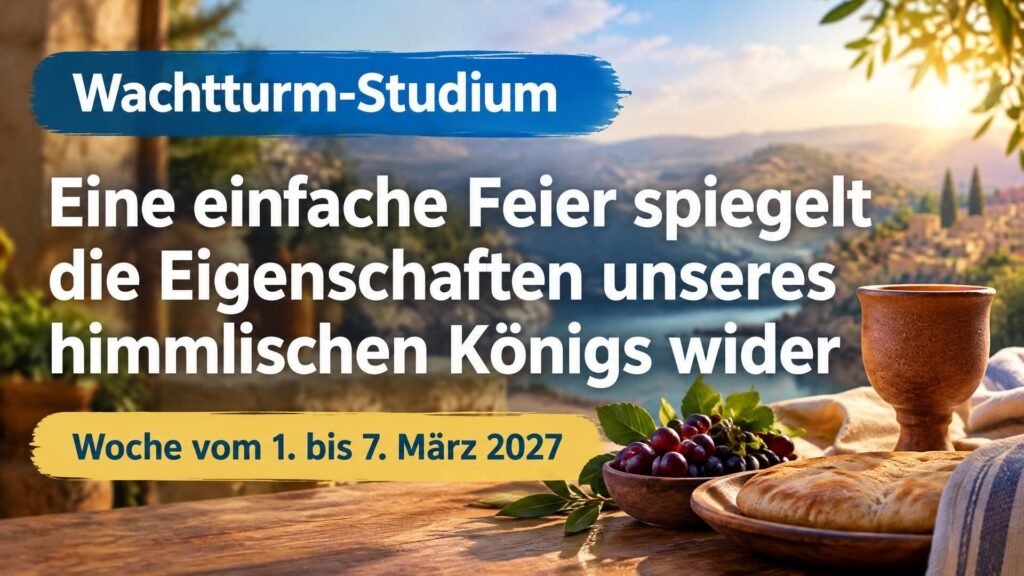 Wachtturm-Studium für die Woche vom 1. bis 7. März 2027 Wachtturm-Studium für die Woche vom 1. bis 7. März 2027