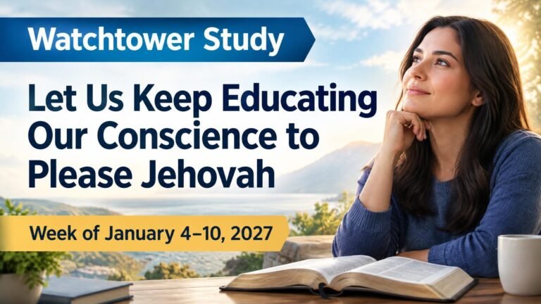 Watchtower Study for the Week of January 4-10, 2027