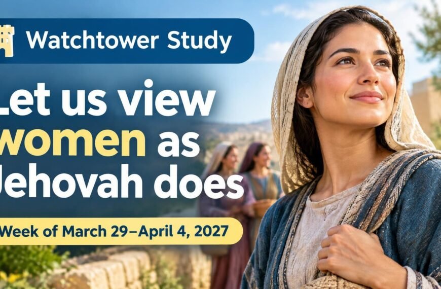 Watchtower Study for the week of March 29–April 4, 2027